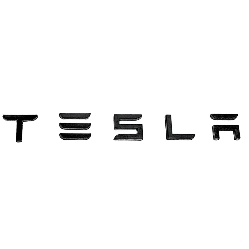 Logo Arrière Lettres TESLA