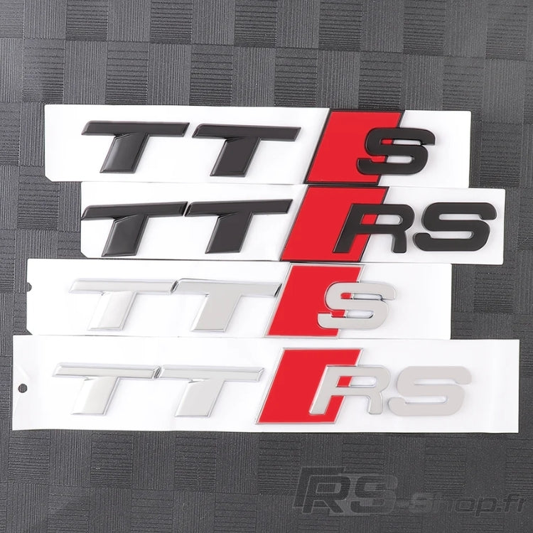 Logo / Badge Audi TT / TTS / TTRS Noir