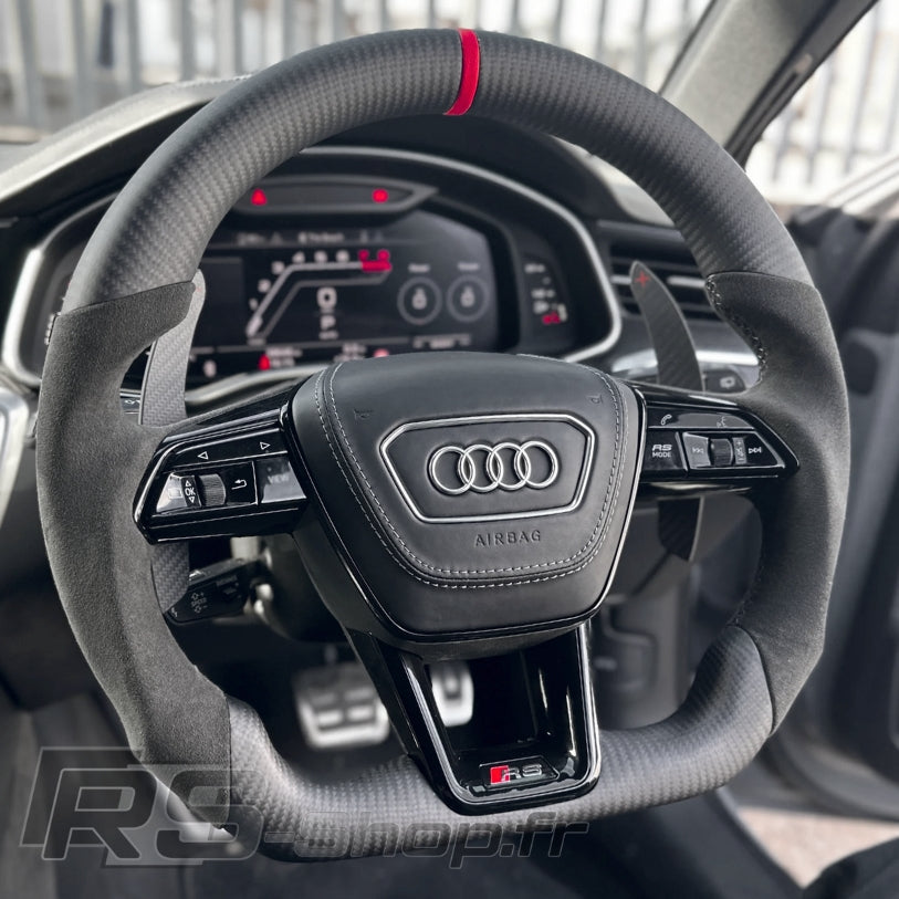 Volant Audi RS6 RS7 C8 Carbone / Cuir