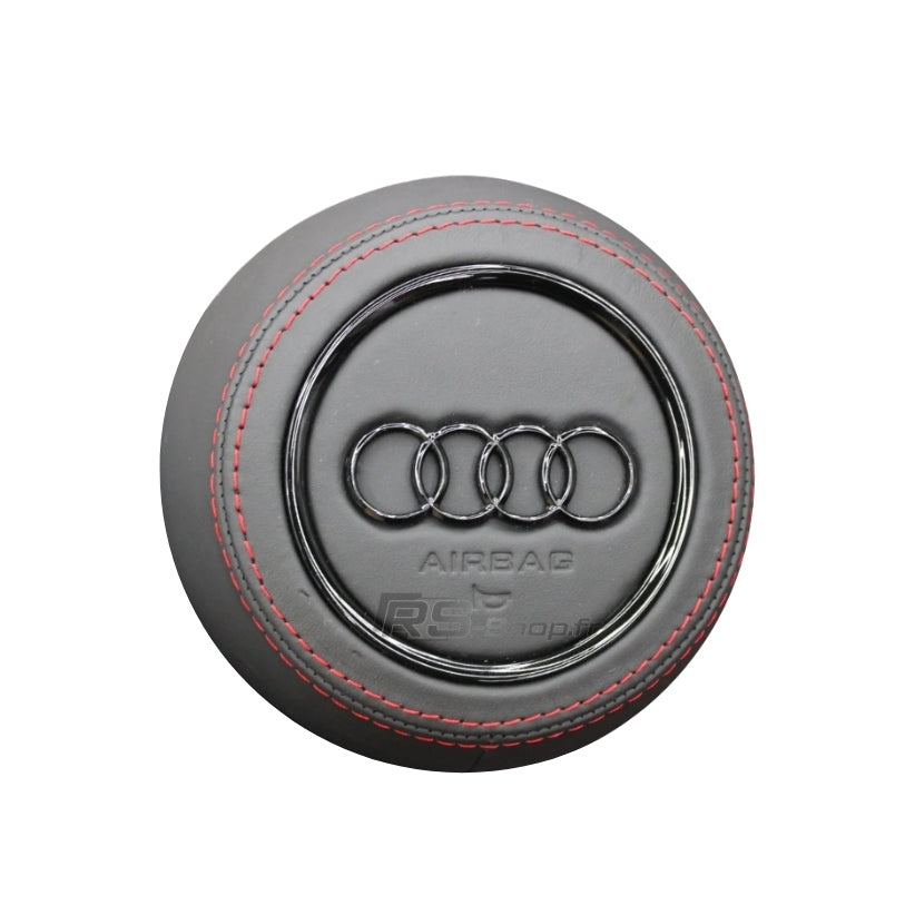 Couvercle Airbag Audi Rond Facelift Cuir / Alcantara 13.5cm