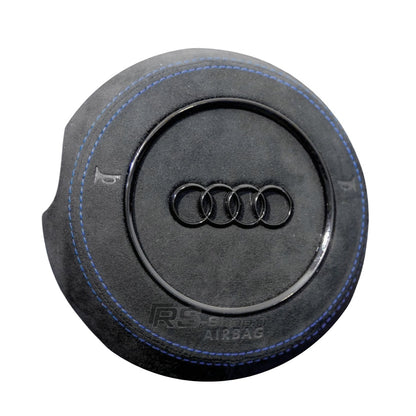 Couvercle Airbag Audi Rond Cuir / Alcantara 16cm