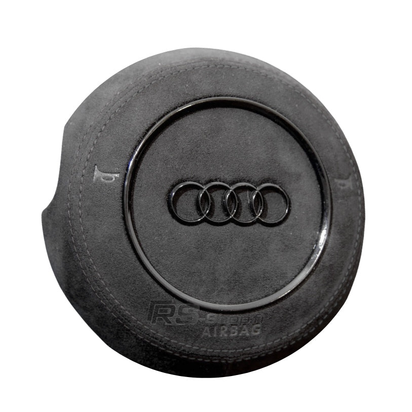 Couvercle Airbag Audi Rond Cuir / Alcantara 16cm