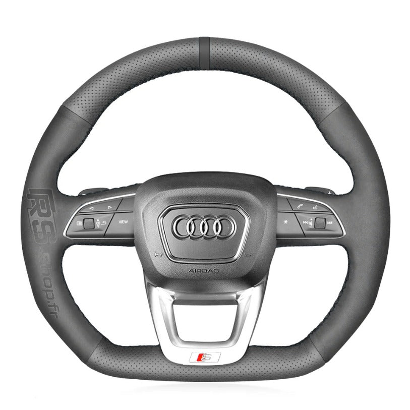 Couvre Volant Alcantara Audi Q3 Q5 Q7 Q8 méplat