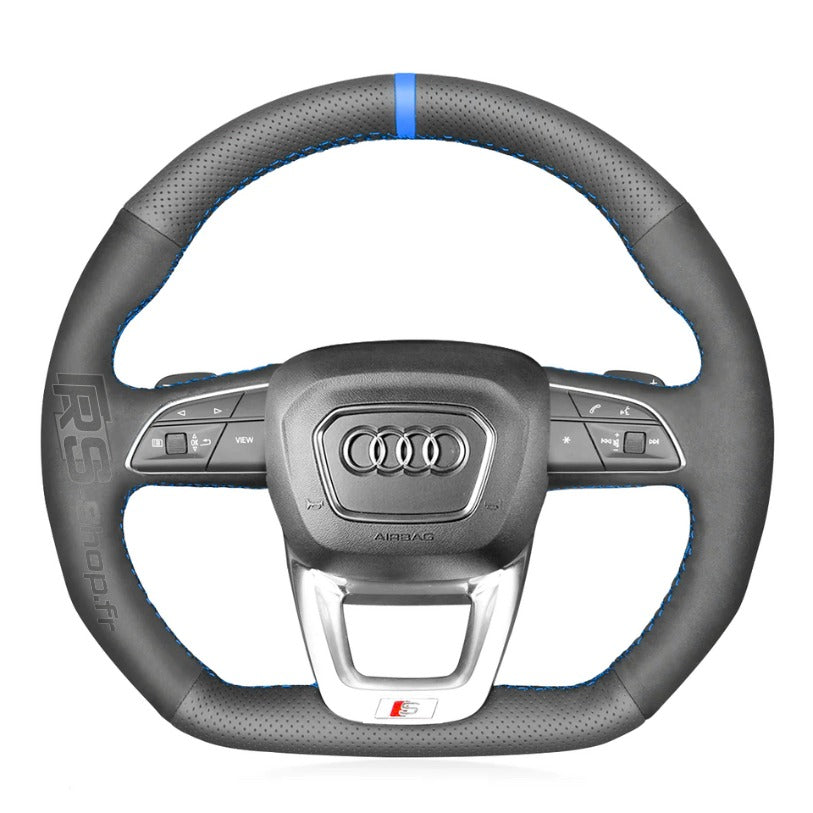 Couvre Volant Alcantara Audi Q3 Q5 Q7 Q8 méplat