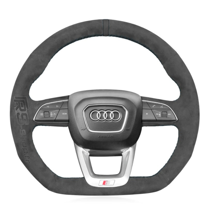 Couvre Volant Alcantara Audi Q3 Q5 Q7 Q8 méplat