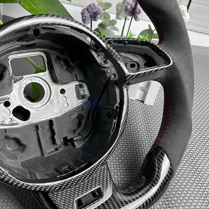Cadre Volant Audi B8 Carbone