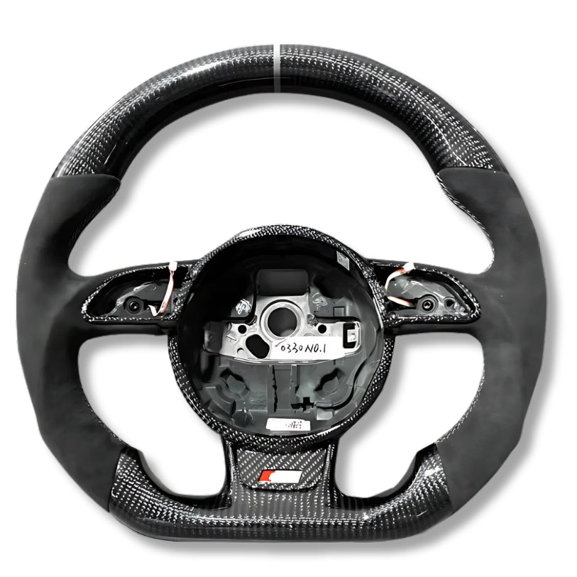 Cadre Volant Audi B8 Carbone