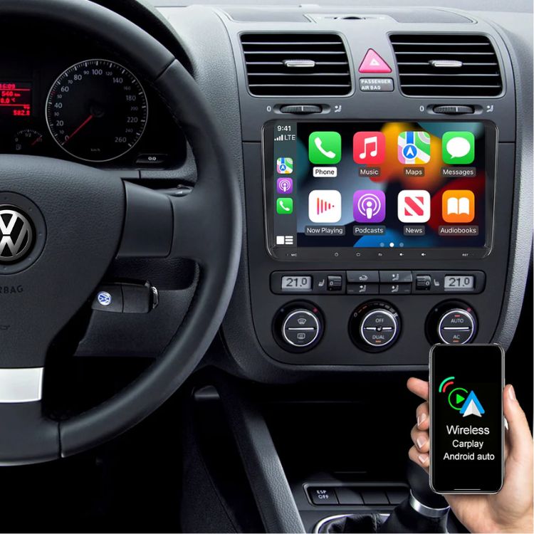 Autoradio Android 11 pour VW Golf 5 T5 Polo Passat B6 avec CarPlay