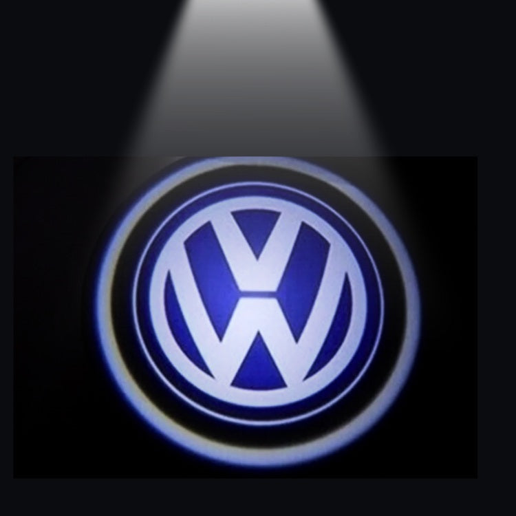 Logo VW Led Porte bleu