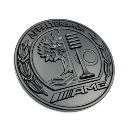 Logo Mercedes AMG Capot Noir 57mm