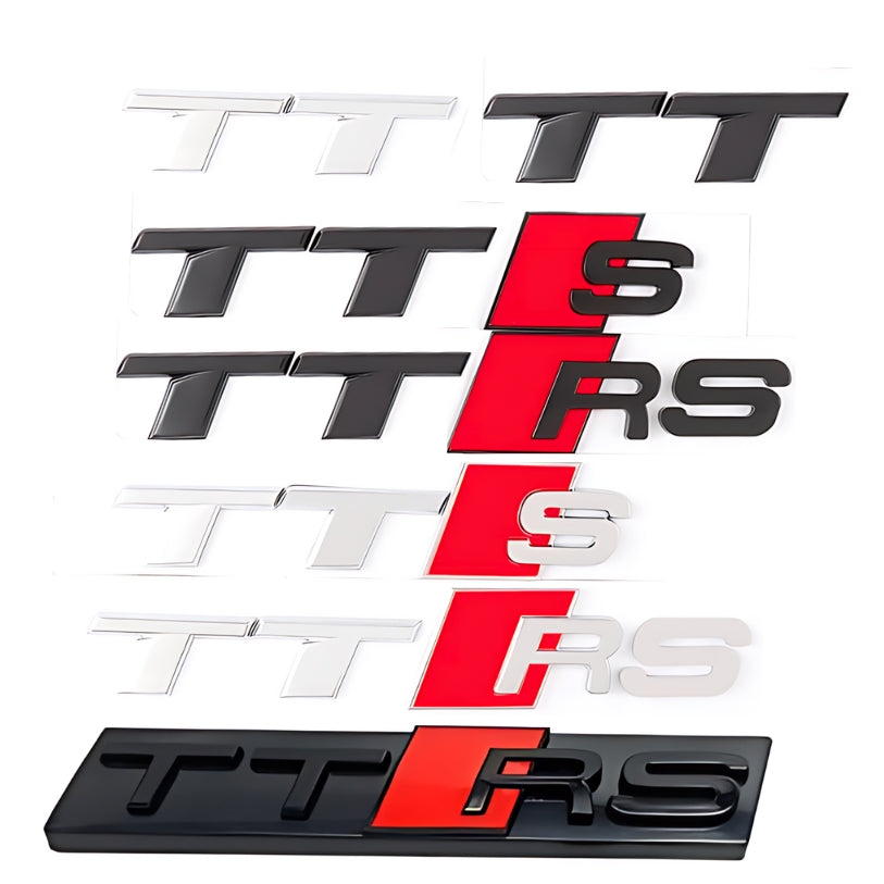 Logo / Badge Audi TT / TTS / TTRS Noir