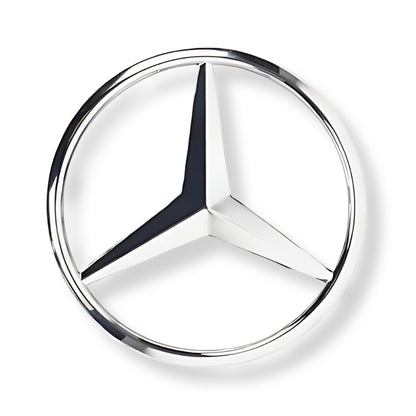 Logo Etoile Mercedes Noir Arrière Coffre 90mm