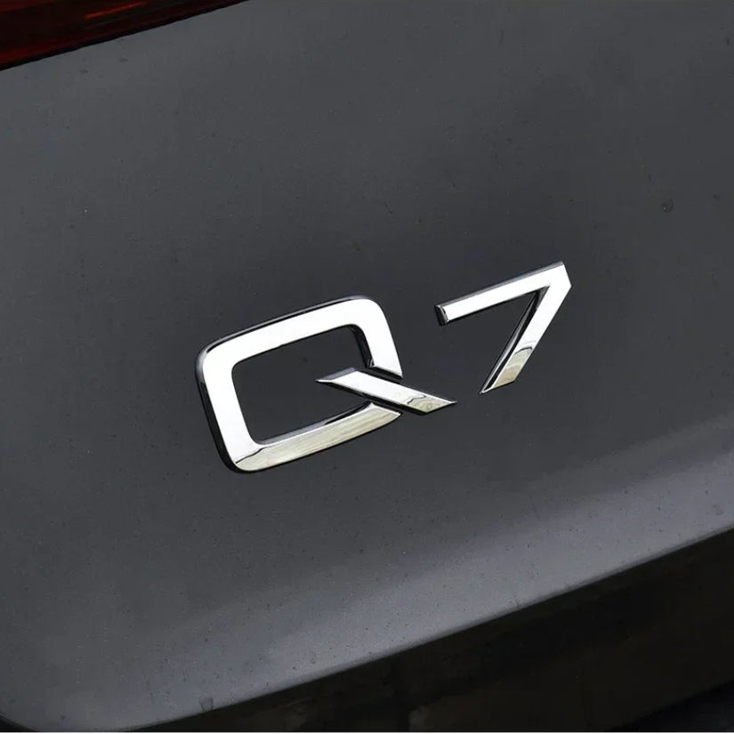 Logo Audi A1 A3 A4 A5 A6 A7 A8 Q3 Q5 Q7 Noir