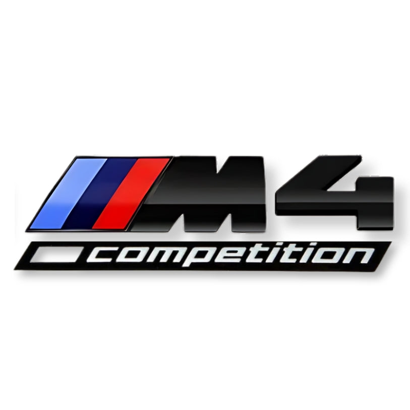 logo bmw m4 competition noir