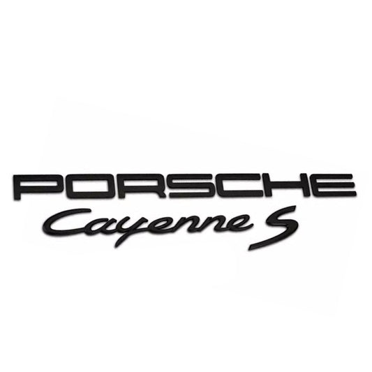 Badge Logo Arrière Porsche Noir