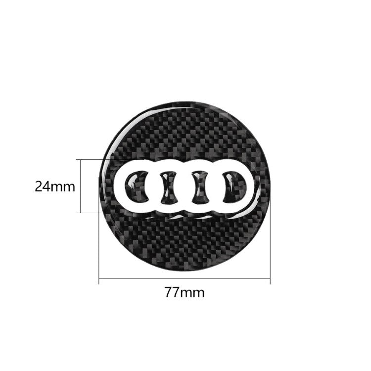 Sticker Carbone 3D Volant Audi
