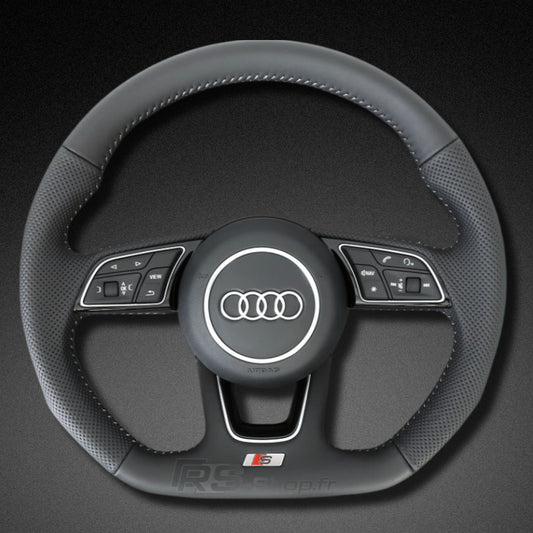 Volant Audi S-line Méplat Cuir Facelift