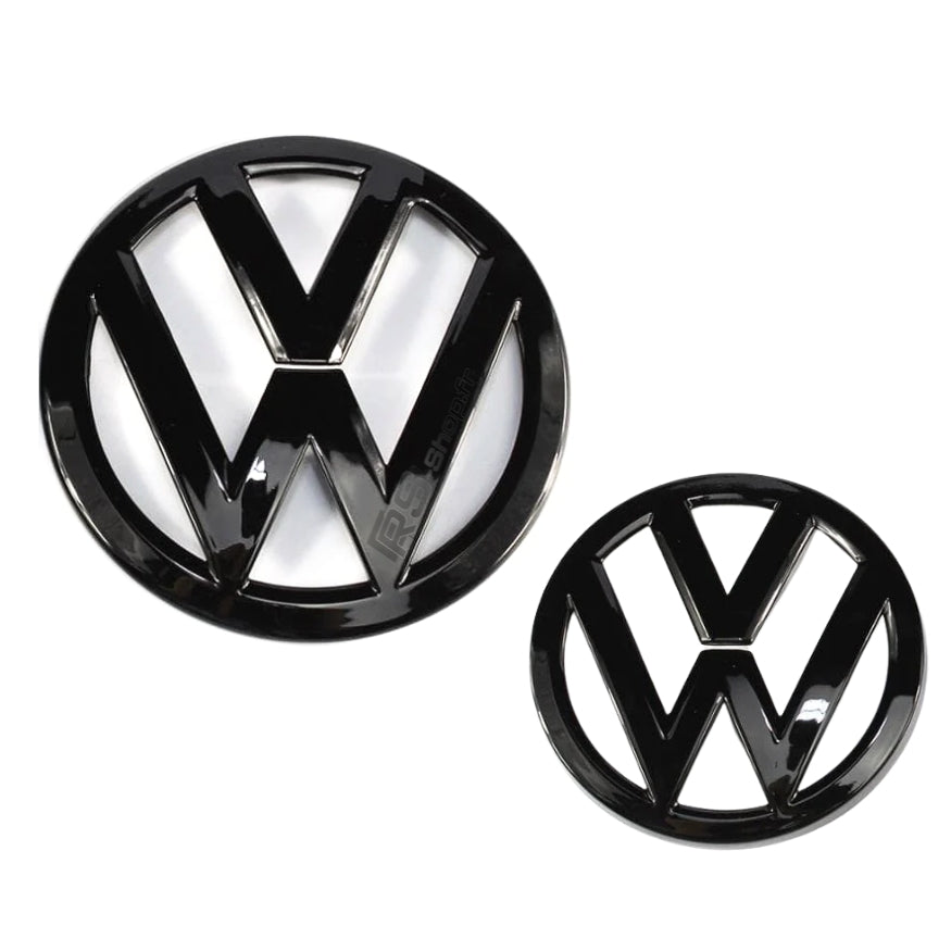 Logo VW Noir Golf 5 / 6 / 7 Relief