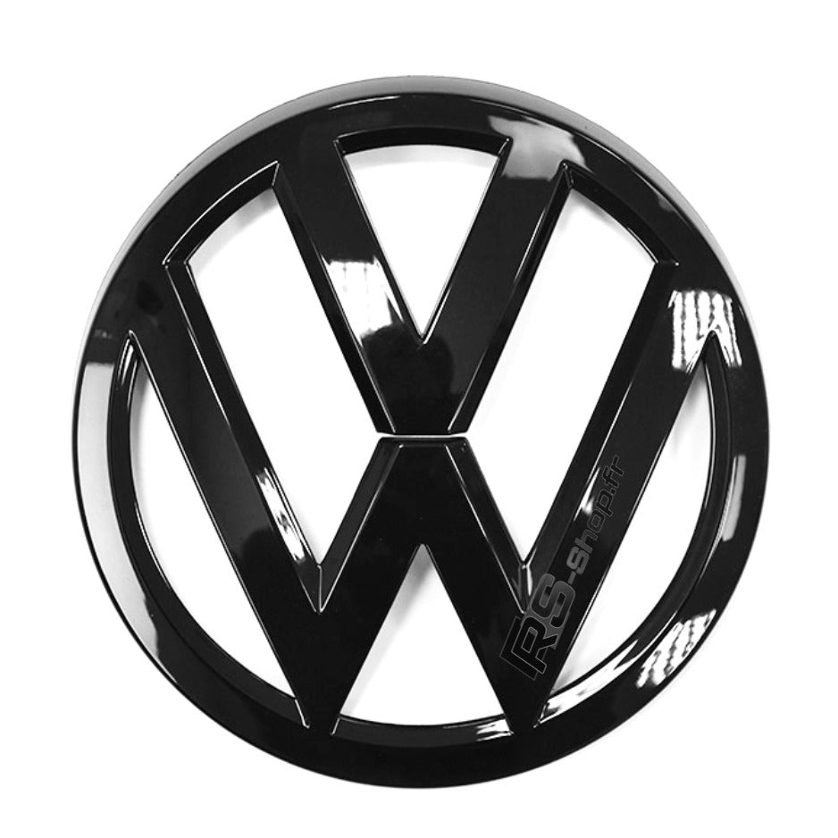 Logo VW Noir Golf 6 / 7 Polo Relief 3D