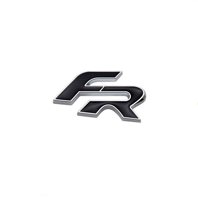 logo seat FR noir chrome