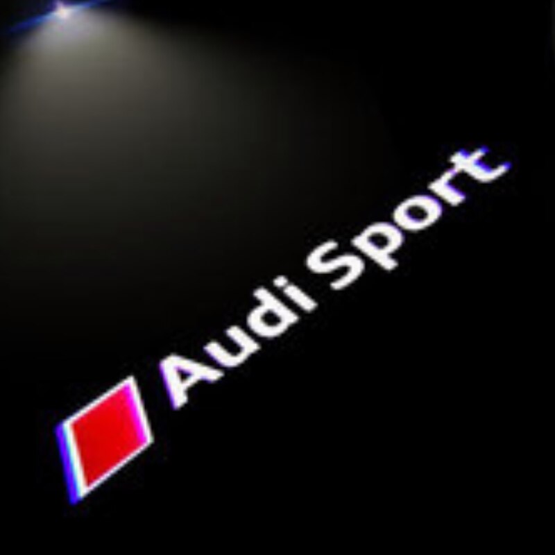 LTS FAFA Projecteur de logo de porte de voiture compatible avec Audi,  éclairage de soubassement de