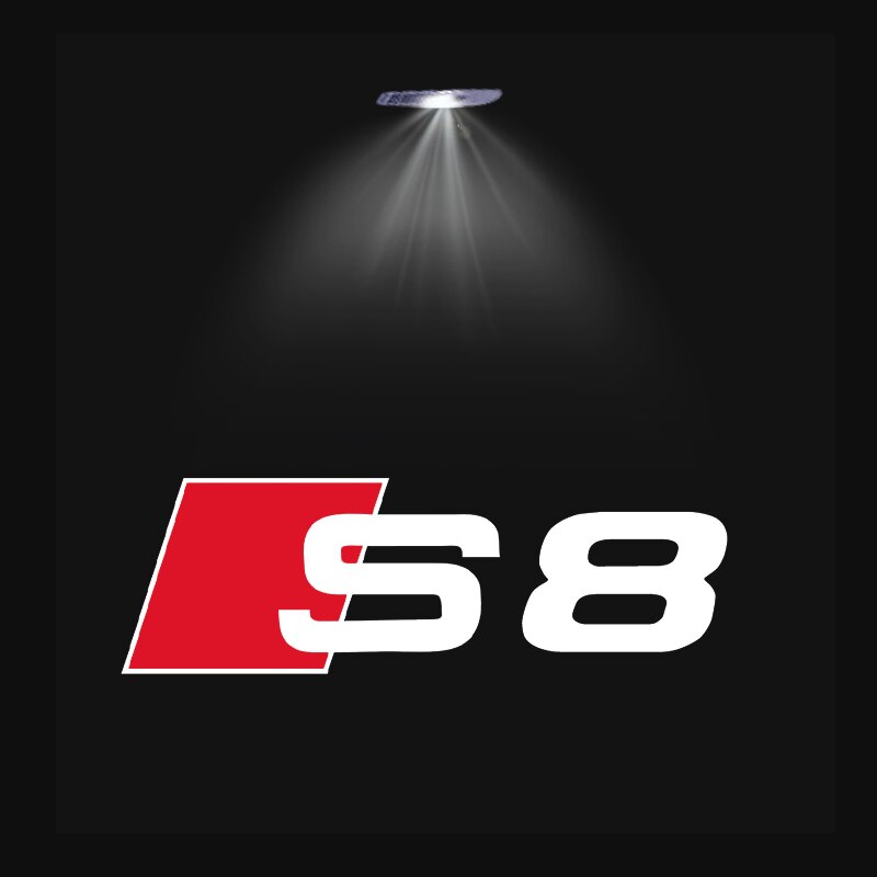 logo audi S8 led porte